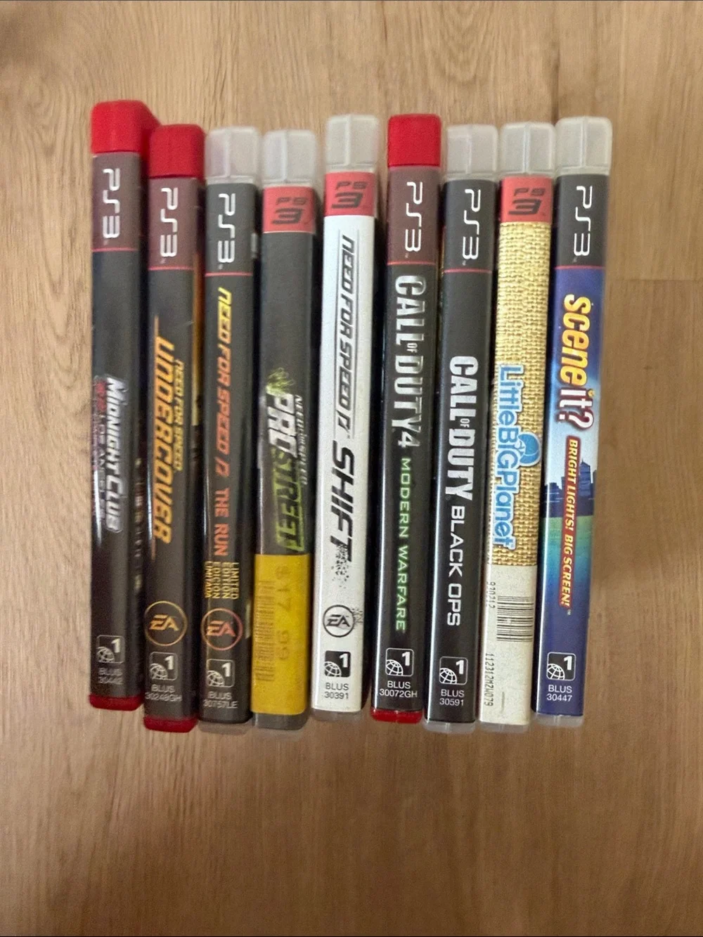Sony PS3 Game Lot with Black, Red, White Spines
